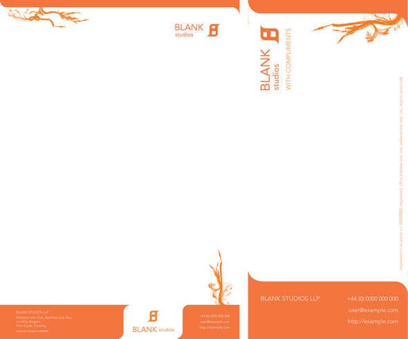 Blank Studios ~ Homepage Layout