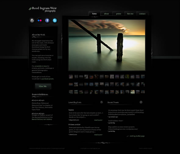 Ingram Photography ~ Homepage Layout