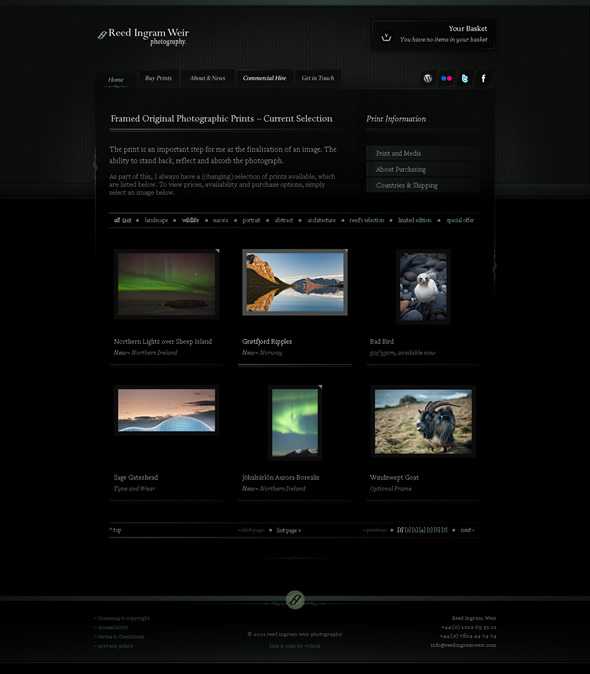 Ingram Photography Ecommerce Solution ~ Gallery Design Layout